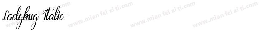 Ladybug Italic字体转换